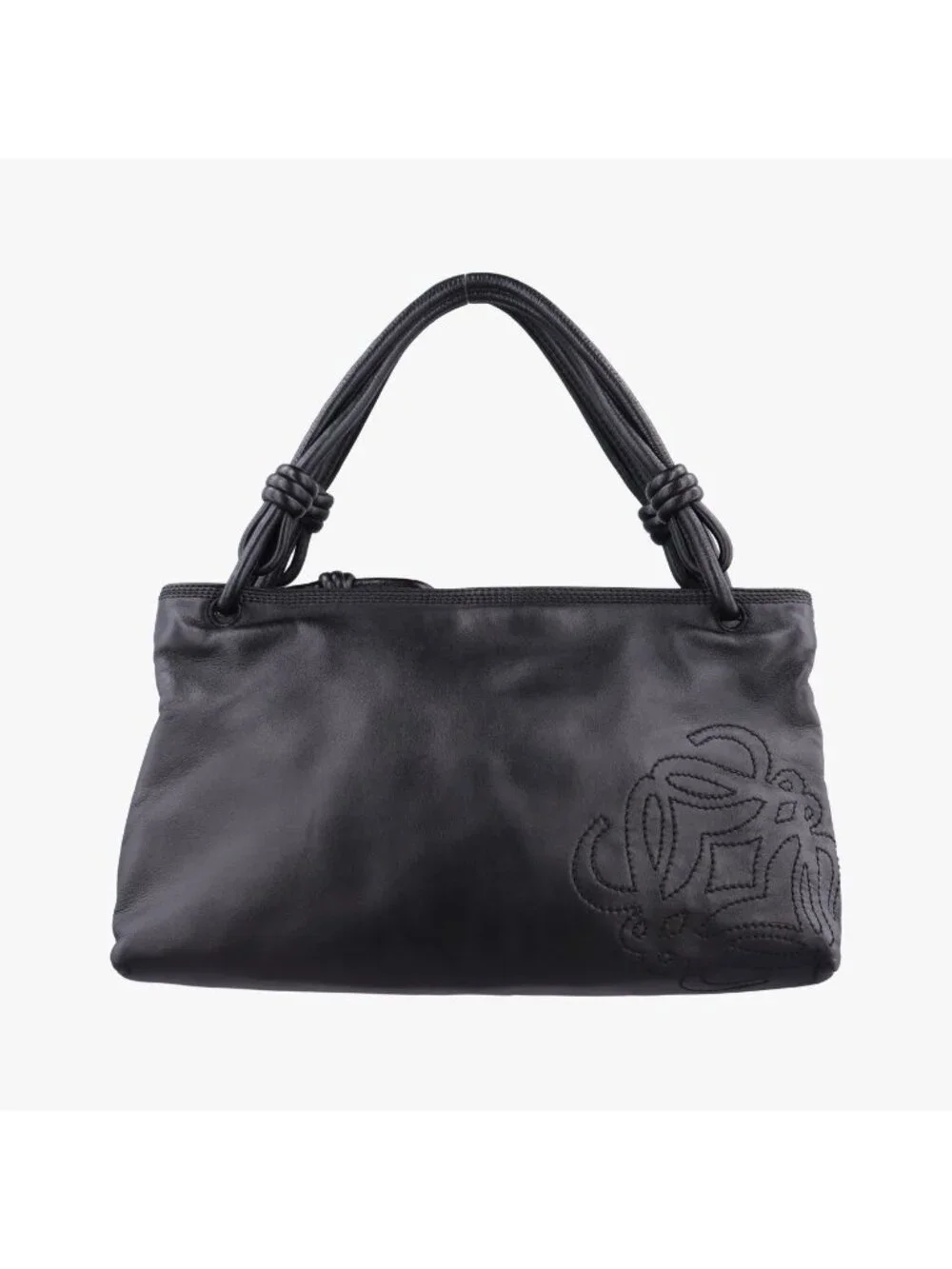 Loewe Anagram Knot Black Nappa Leather Handbag